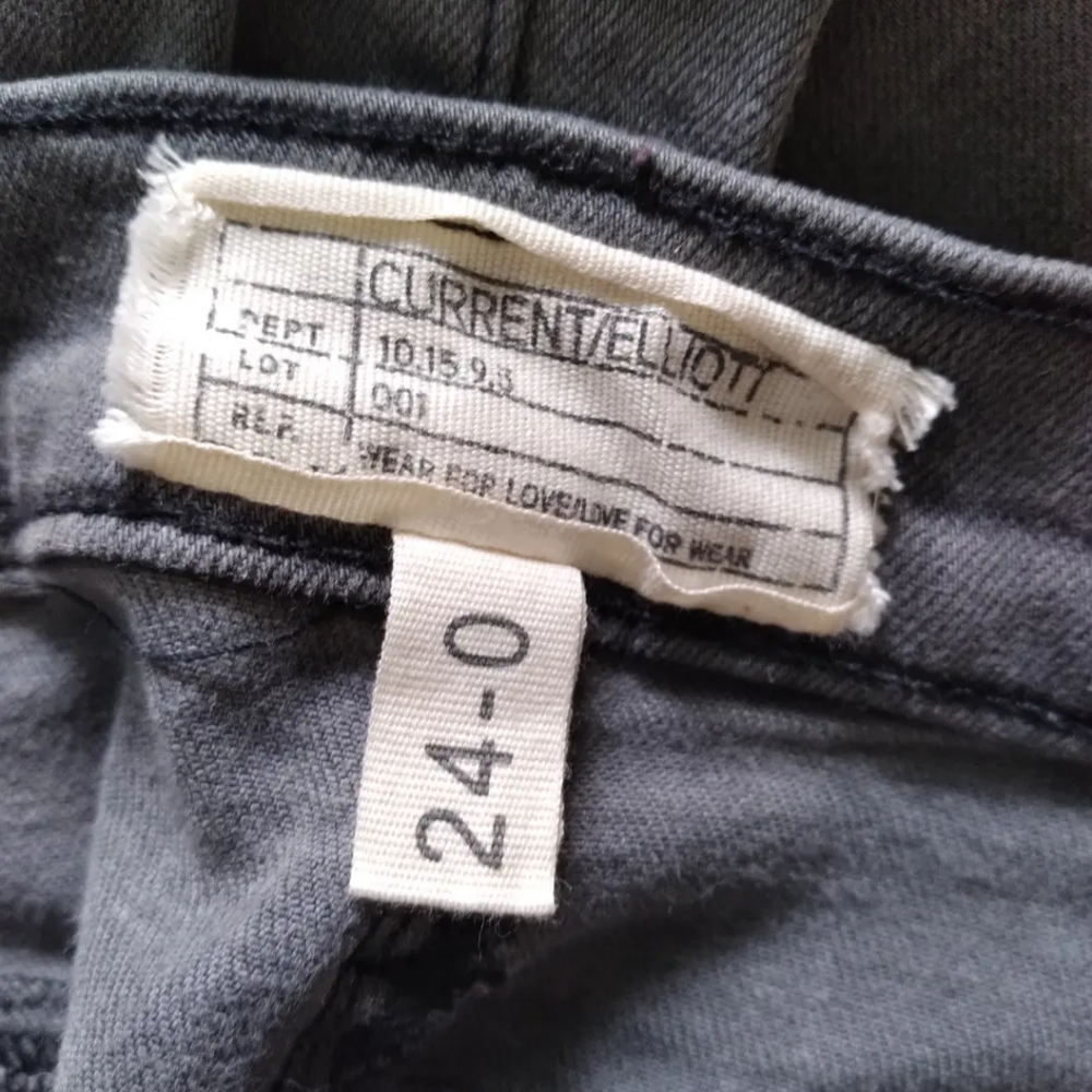 Current/Elliott The Silverlake Zip Skinny Leg jeans, size 24/0 - Picture 6 of 9